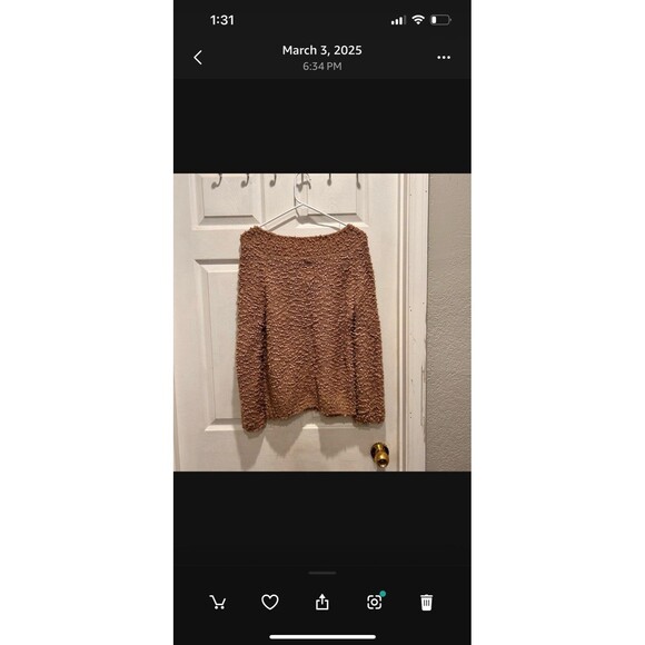 Billabong Womens Furget Me Not Off Shoulder‎ Sweater Pink (Sandy Toes) Sz Small - Picture 6 of 7